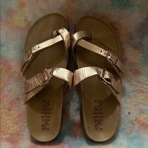 Naughty Monkey Rose Gold Sandals